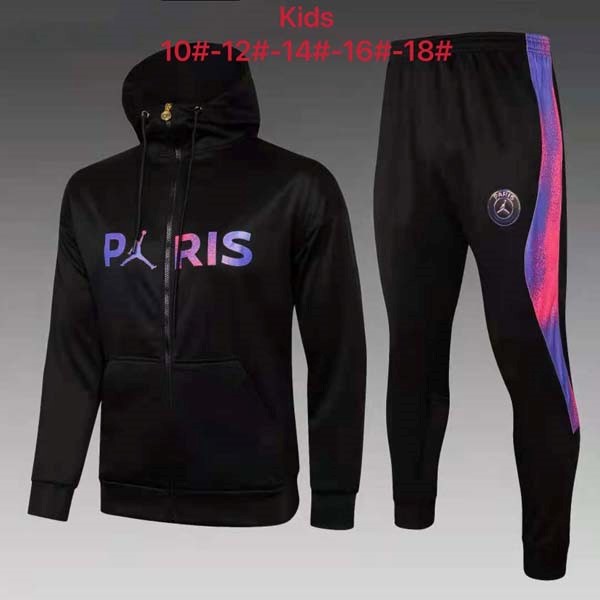 Niños Chandal Con Capucha Paris Saint Germain 2022 Negro Rosa 2